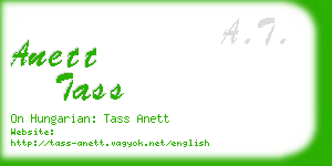 anett tass business card